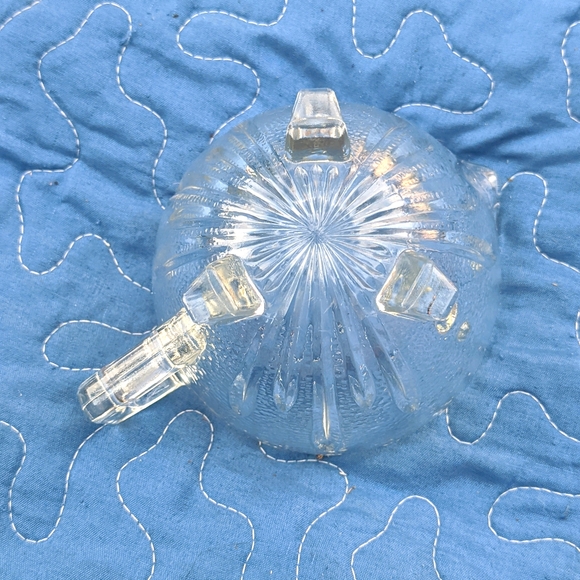 Antique glass pebbled creamer - Picture 3 of 5